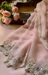 Meerub Premium V2 By AB Textiles Unstitched Embroidered Chiffion 3 Piece - ABMRBEV2-04- Fomal Collection