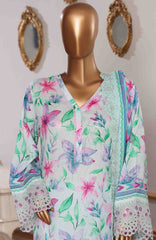 Riwayat Unstitched Printed  Lawn 3 Piece Suit Vol-1 RIW26PML- 477 - Summer Collection