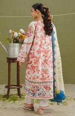 Coco  Prints Drop-One By Zara Shahjahan Unstitched Lawn Printed 3 Piece Suit - CCZSLP-4A- Elvo   - Summer Collection