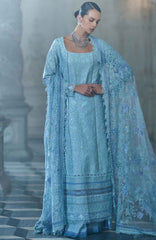 Luxury Lawn By Sobia Nazir Unstitched Lawn Embriodered 3 Piece Suit - SNLEL-4A- Summer Collection