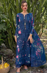 Bloom  By Saira Shakira Unstitched Lawn Embroidered 3 Piece Suits- SRSKBLM-4A- Zelie- Summer Collection