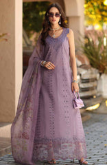 Noor Chikankari By Saadia Asad Unstitched Lawn Embroidered 3 Piece Suit - NSACKL-4A -  Summer Collection