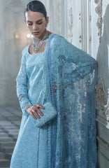 Luxury Lawn By Sobia Nazir Unstitched Lawn Embriodered 3 Piece Suit - SNLEL-4A- Summer Collection