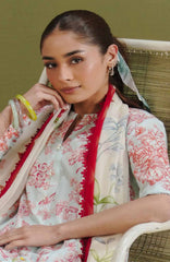 Coco  Prints Drop-One By Zara Shahjahan Unstitched Lawn Printed 3 Piece Suit - CCZSLP-4B- Elvo   - Summer Collection