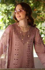 Noor Chikankari By Saadia Asad Unstitched Lawn Embroidered 3 Piece Suit - NSACKL-4B -  Summer Collection