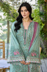 Chikankari by Elaf Unstitched Lawn Embroidered 3 Piece Suit - ELFCKL4B-Nayab -Summer Collection
