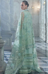 Luxury Lawn By Sobia Nazir Unstitched Lawn Embriodered 3 Piece Suit - SNLEL-4B- Summer Collection