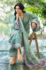 Chikankari by Elaf Unstitched Lawn Embroidered 3 Piece Suit - ELFCKL4B-Nayab -Summer Collection