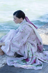 Santorini by Elaf Unstitched Lawn Printed 3 Piece Unstitched Suit - ELFSAN4B-Doll Me Up- Summer Collection