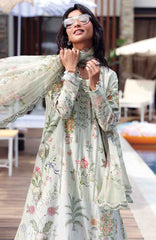 M Prints Eid II- By Maria B Unstitched Lawn Prints 3 Piece Suit  - MBMPEIDII-4B- Summer Collection
