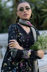 Signature Vol- II By Elaf Unstitched Lawn Embroidered 3 Piece Suit - ELFSGNV2-2B- Sasha - Summer Collection