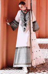 Nuvera Hemline By Mushq Unstitched Raw Silk Embroidered 3 Piece Suit MQHMNVF4-Gillian- Festive Collection