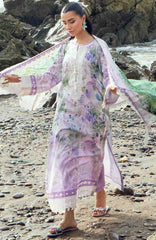 Nureh Gardenia Unstitched Lawn Embroidered 3 Piece Suit - NRGRDL2-04- Summer Collection