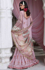 Festive by Hussain Rehar Unstitched Korean Raw Silk Embroidered 3 Piece Suit - HRFSTF4- Rukhsaar -   Festive Collection