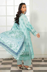 Mausummery Unstitched Lawn Printed 3 Piece Suit Vol-2 MUSV2L4 - Marine - Summer Collection