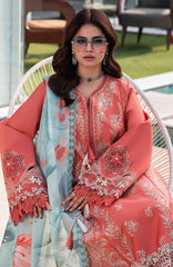 Carnation By Rang Rasiya  Unstitched  Lawn Embroidered 3 Piece Suit RRCRTL-04- Leeza- Summer Collection