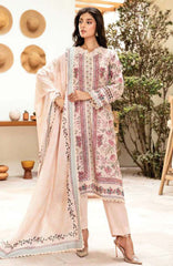 M Basic Elaheh By Maria B Unstitched Lawn  Printed  3 Piece Suit - MBSCELPL04 - Summer Collection