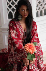Kala Bagh By Hussain Rehar Unstitched Luxury Lawn Embroidered 3 Piece Suit - HRKBLXL-04- Kastanaa- Summer Collection