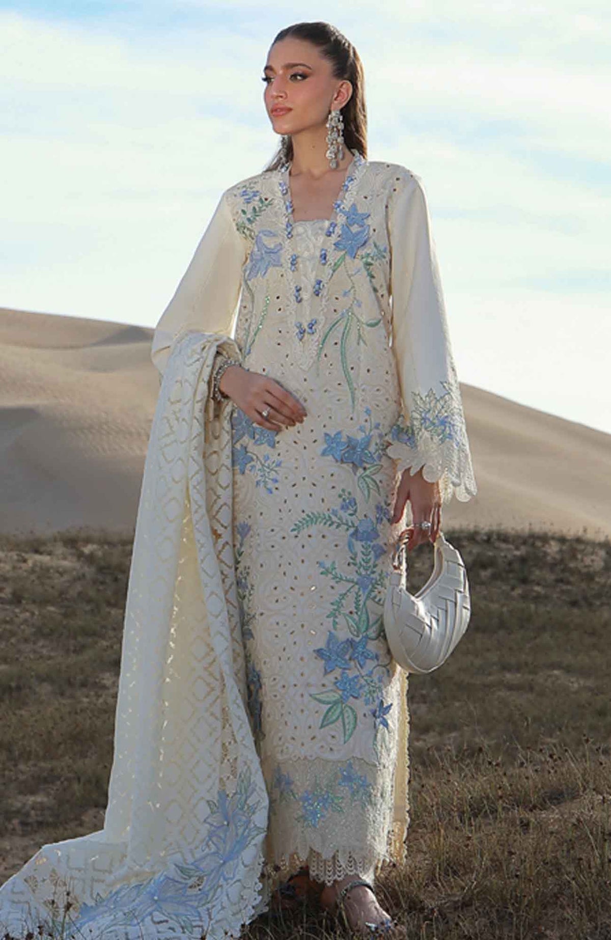 Premium by Rang Rasiya  Unstitched  Lawn Embroidered 3 Piece Suit - RRPRML-13 - Nooreh Summer Collection