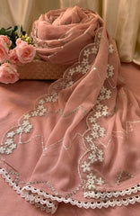 Meerub Premium V1 By AB Textiles Unstitched Embroidered Chiffion 3 Piece - ABMRBEV1-04- Fomal Collection