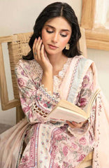 M Basic Elaheh By Maria B Unstitched Lawn  Printed  3 Piece Suit - MBSCELPL04 - Summer Collection