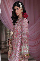 Festive by Hussain Rehar Unstitched Korean Raw Silk Embroidered 3 Piece Suit - HRFSTF4- Rukhsaar -   Festive Collection
