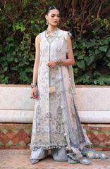 Reine Luxury By Republic Unstitched Lawn Embroidered 3 Piece Suits- RPRLXL-1A-IRIS- Summer Collection