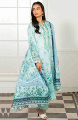 Mausummery Unstitched Lawn Printed 3 Piece Suit Vol-2 MUSV2L4 - Marine - Summer Collection