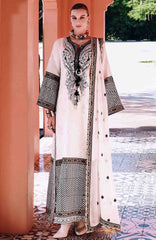 Nuvera Hemline By Mushq Unstitched Raw Silk Embroidered 3 Piece Suit MQHMNVF4-Gillian- Festive Collection