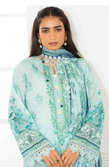 Mausummery Unstitched Lawn Printed 3 Piece Suit Vol-2 MUSV2L4 - Marine - Summer Collection