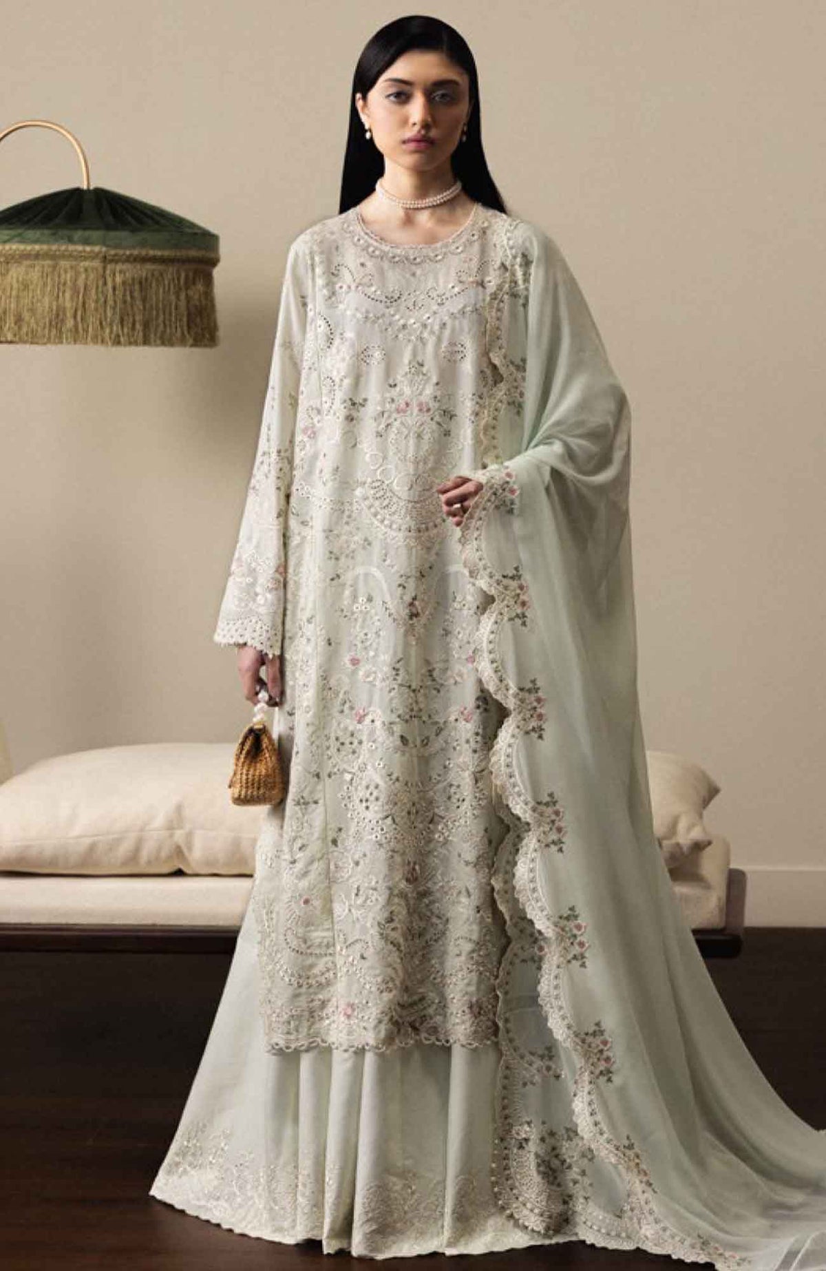 Satori By Zara Shahjahan Unstitched Lawn Embroidered 3 Piece Suit  - ZSSTL-4 -AOIHA- Summer Collection