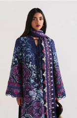 Eid Lawn By Suffuse Unstitched Lawn Embroidered 3 Piece Suit - SUFEDLXL-Elora - Summer Collection