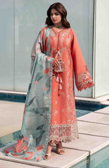 Carnation By Rang Rasiya  Unstitched  Lawn Embroidered 3 Piece Suit RRCRTL-04- Leeza- Summer Collection