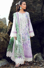 Nureh Gardenia Unstitched Lawn Embroidered 3 Piece Suit - NRGRDL2-04- Summer Collection