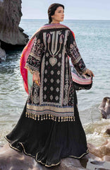 Siraa Lawn by Sadaf Fawad Khan Embroidered Suit Unstitched 3 Piece - SFKSILXL04- Kohl - Summer Collection