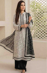 Black & White by Regalia Textile Unstitched Lawn Printed 3 Piece Suit  - RGLBLWTLP -04  Summer Collection