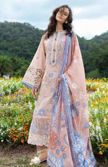 The Secret Garden - Hemline By Mushq Unstitched Lawn  Embroidered 3 Piece Suit MQHMSGL - 014 - Bloom Sonata -  Summer Collection