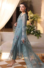 Tea Affair By Maria B Unstitched Chiffon Embroidered 3 Piece Suit- MBTACH-06- Formal Collection