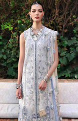 Reine Luxury By Republic Unstitched Lawn Embroidered 3 Piece Suits- RPRLXL-1A-IRIS- Summer Collection