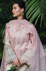 Qline by Qalamkar  Unstitched Lawn Embroidered 3 Piece Suit - QLMQDL-4- Vanya -  Summer Collection