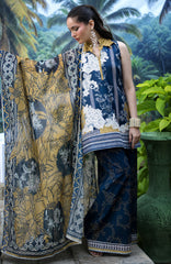 Luxury Lawn By Regalia Unstitched  Lawn Embroidered 3 Piece Suit  - RGLASIBLXL-04- Noor Pop- Summer Collection
