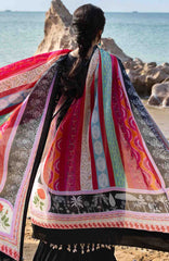 Siraa Lawn by Sadaf Fawad Khan Embroidered Suit Unstitched 3 Piece - SFKSILXL04- Kohl - Summer Collection