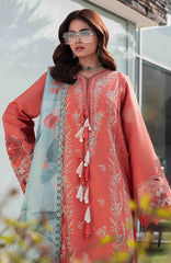 Carnation By Rang Rasiya  Unstitched  Lawn Embroidered 3 Piece Suit RRCRTL-04- Leeza- Summer Collection