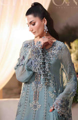Tea Affair By Maria B Unstitched Chiffon Embroidered 3 Piece Suit- MBTACH-06- Formal Collection