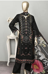 Serafina  by Peach By Rivaaj Unstitched Embroidered 3 Piece Suit  - SFAPRJE -4A - Moon Light- Summer Collection