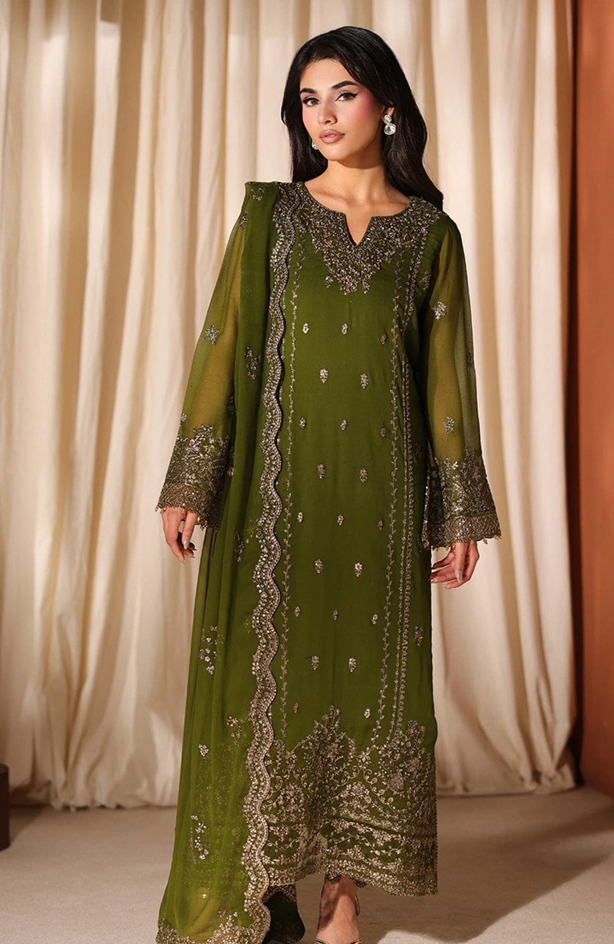 Luxury Embroidered by Saqafat Unstitched Embroidered 3 Piece Suit - SQFTESS-06- Summer Collection