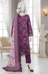 LUCHI  By Justuju Unstitched Embroidered Cambric 3 Piece Suit - JTJLCHI-05- Winter Collection