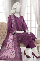 LUCHI  By Justuju Unstitched Embroidered Cambric 3 Piece Suit - JTJLCHI-05- Winter Collection