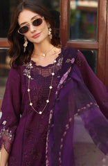 Noor Chikankari By Saadia Asad Unstitched Lawn Embroidered 3 Piece Suit - NSACKL-5A -  Summer Collection