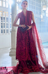 Luxury Lawn By Sobia Nazir Unstitched Lawn Embriodered 3 Piece Suit - SNLEL-5A- Summer Collection